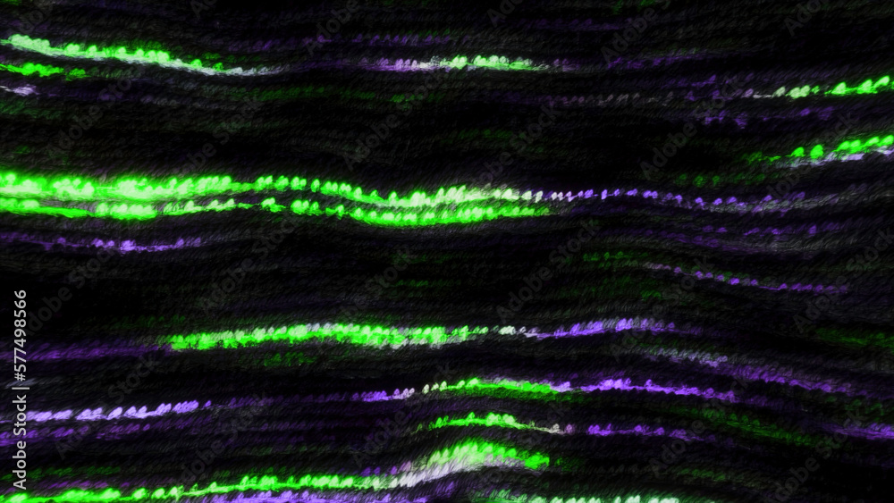 Poster colorful lines move with glitch effect. motion. computer background with colorful wavy lines in stre
