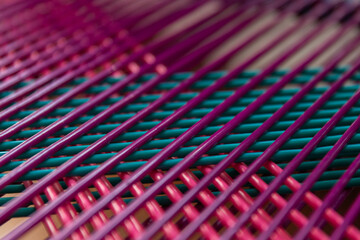 close up of a bunch of colorful straws