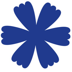 Flower shape illustration