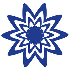 Flower Shape flat illustration