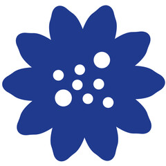 Flower Shape flat illustration