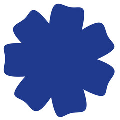 Fototapeta premium Flower Shape flat illustration