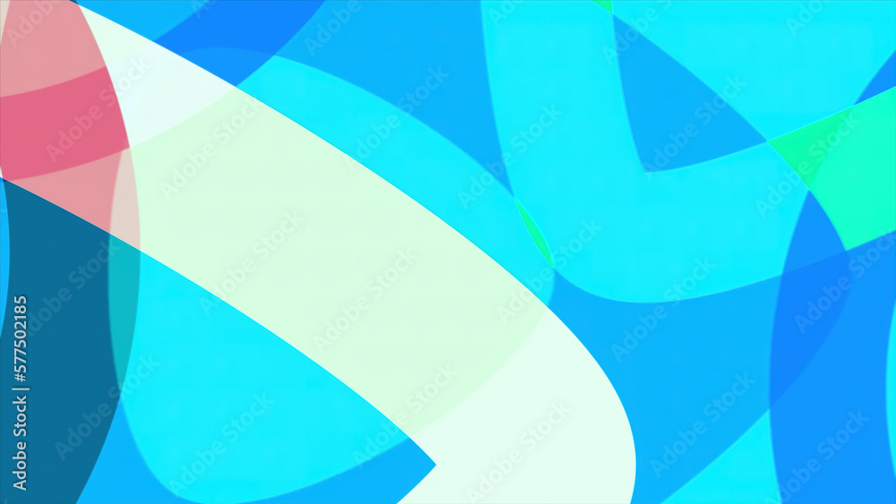 Poster bright geometric lines in animation. motion. colorful figures move in layers on animated background.