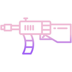 Obraz premium Machine Gun icon