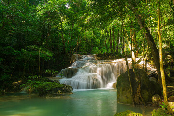 beautiful waterfalls in thailand,waterfall in thailand See a waterfall in a beautiful garden in Thailand,A beautiful waterfall in Thailand.