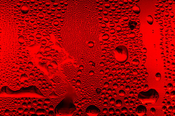 Ice cold glass fresh coca cola covered with water drops condensation Cold drink Drops of water cola drink background Raindrops texture Close up - obrazy, fototapety, plakaty