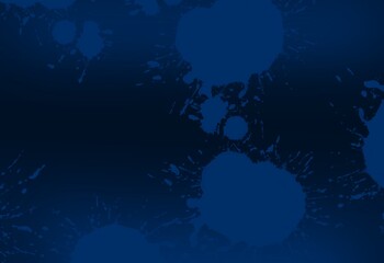 Gradient blue background with paint spots painted over
