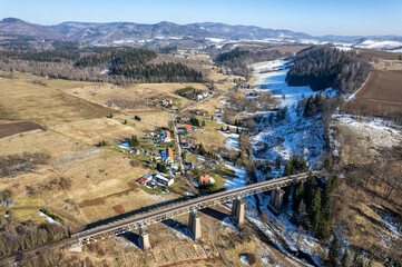 Most Nowa Ruda Zatorze. Linia kolejowa nr 286. © Tomasz Warszewski