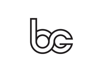 this is a letter bg logo design for your business