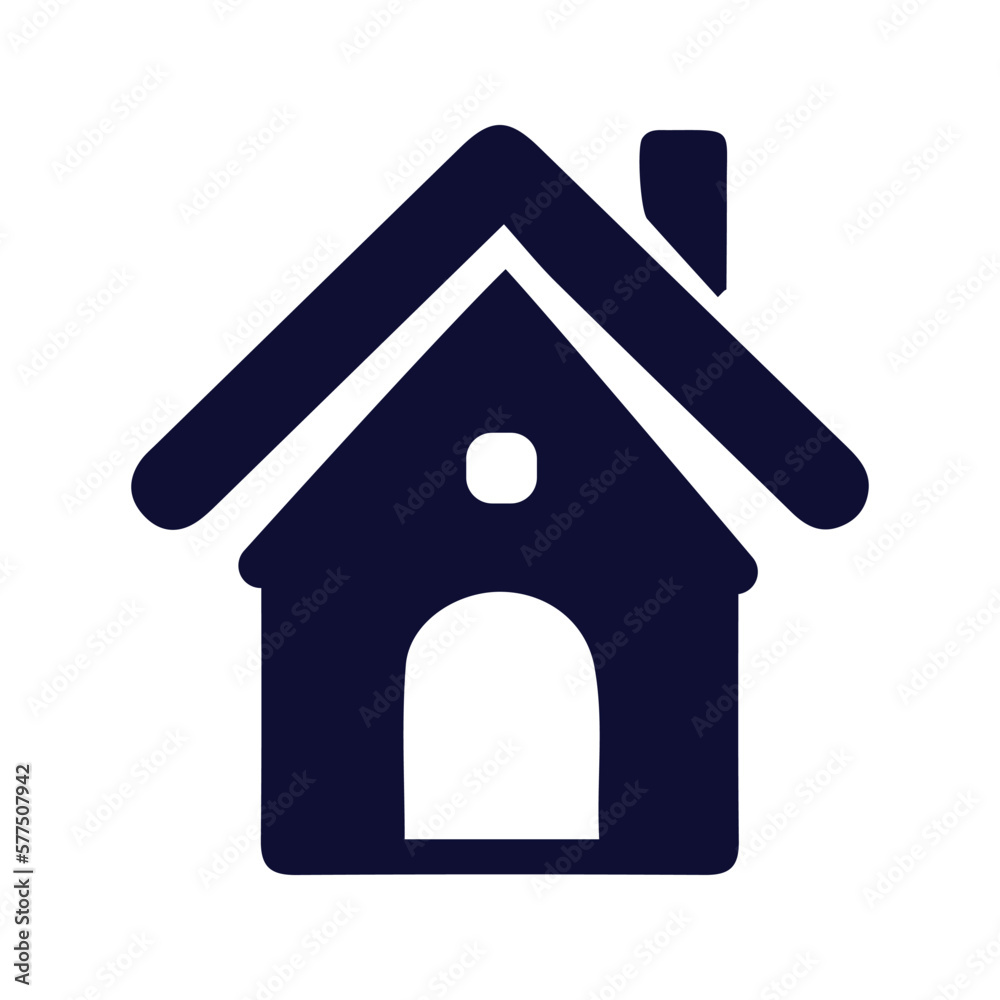 Poster home construction icon