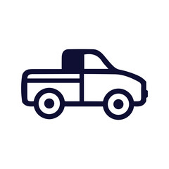 modern pick up car icon