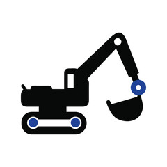 construction excavator icon