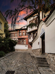 Fototapeta premium The old town of city of Plovdiv, Bulgaria