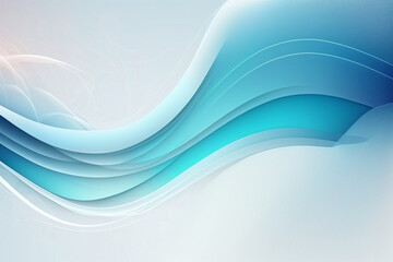 Fototapeta premium abstract blue wave background