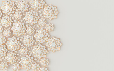 Arabic paper star graphic of Islamic geometric art. Ramadan Kareem is the name of the glorious month of Ramadan. Muslim community festival. 3d render