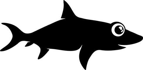 Funny shark draw