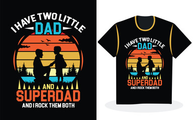 Father T-shirt design. Retro, Vintage Fathyer's Day T-shirt Design Vector.