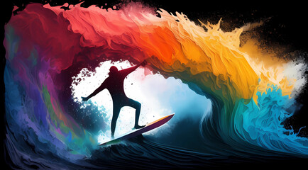 Surfer.  Generative AI.