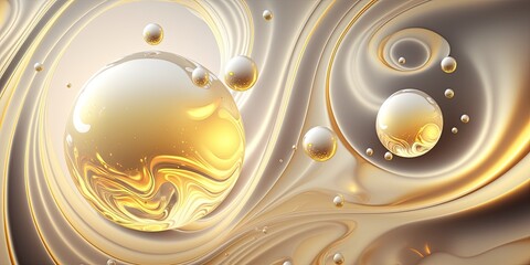 Abstract Pearl design. 3D Digital Art. Shimmer and shine. Iridescent Luxury Gems, jewels, and marbles. Background Wallpaper.