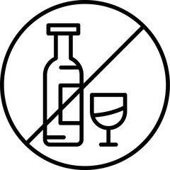 No Alcohol Icon