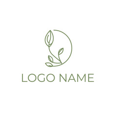 olive oil leaf logo design vector icon symbol illustration