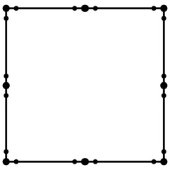 Artistic square border and frame