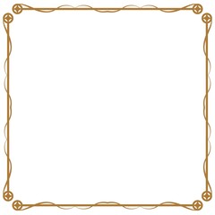 Artistic square border and frame
