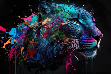 Animal, abstract, colorful, wallpaper