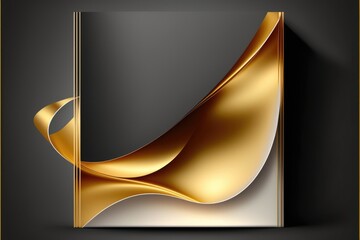 Abstract golden background. Can be used for cover, flyer, book, brochure