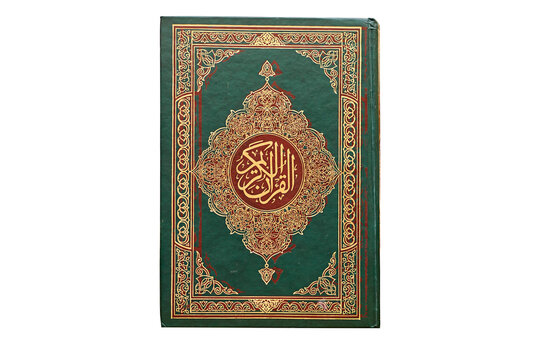 Quran - holy book of Muslims around the world isolated on a white background