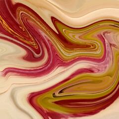 Abstract background of colored liquid acrylic flow, brochure template, design element
