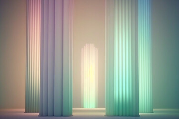 abstract background with pillars of light