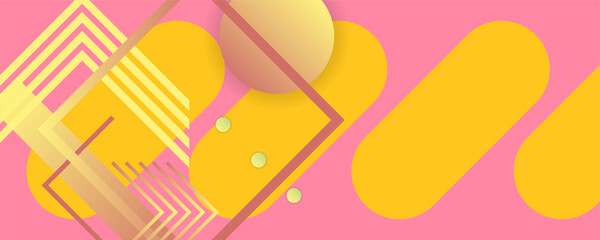 Bright sweet juicy colors design backgrounds template summer juicy background with geometric elements. Grove yellow background for text, web page