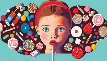 Candy Overload: A Sweet Reminder of Healthy Eating