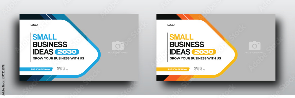 Wall mural small business idea youtube thumbnail or web banner