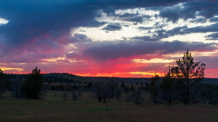 Sunset in Steens Mountain Protection Area