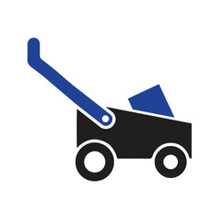 Lawn mower gardening icon