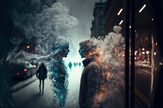 health campaign anti smoking concept, generative ai