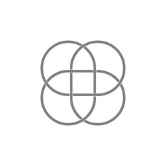 Abstract logo. Vector illustration. Innovations