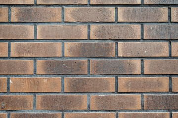 Clean texture of brown brick wall. 4k photorealistic texture	
