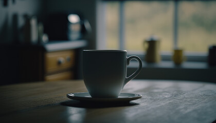 Fototapeta premium drink, cup of tea, coffee, home, breakfast Generative AI, Generativ, KI