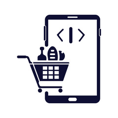 online grocery shopping icon