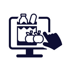 online grocery shopping icon