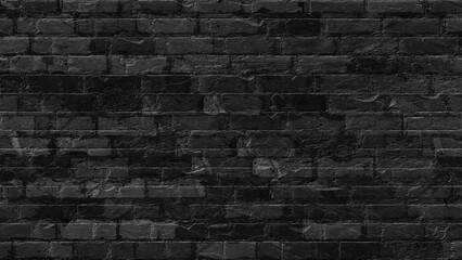 Fototapeta na wymiar Destroyed black and white wall brick texture on isolated background. Material grunged rocks textured.