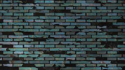 Destroyed wall brick texture on isolated background. Material grunged rocks textured.