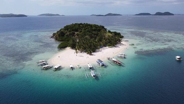 Paradise Island from Above, Coron, Palawan, Philippines