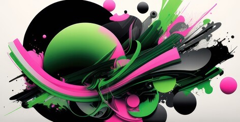 Abstract Background. Colorful background. Generative AI