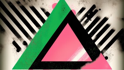 Triangle Abstract Background. Colorful background. Generative AI