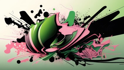 Abstract Background. Colorful background. Generative AI