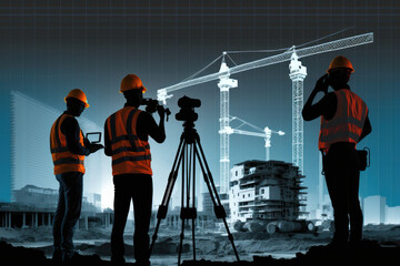 Contruction Workers Engineers (AI Generated)